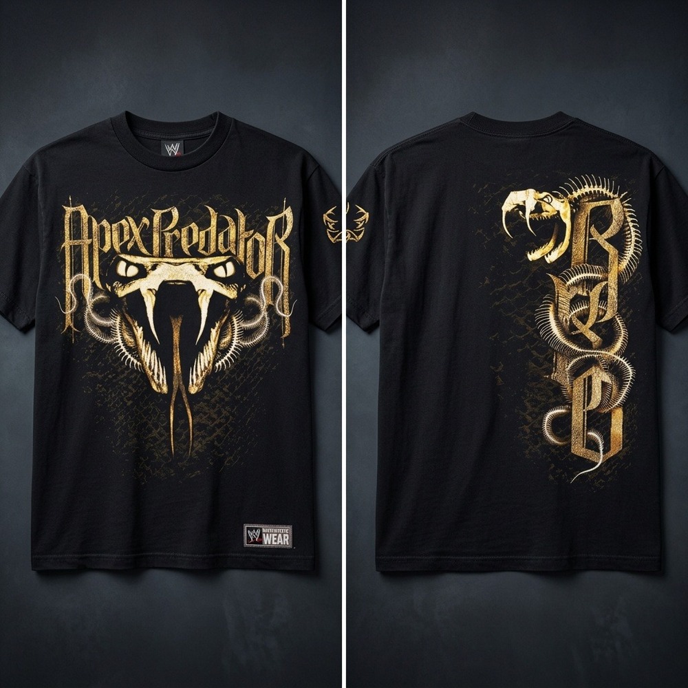 Vintage 2011 WWE Randy Orton T Shirt Mens M Apex Predator RKO Viper Double Sided